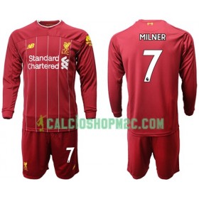 Liverpool Milner 7 Bambino Maglia Prima 2019/2020 Manica Lunga (+ Pantaloncini)